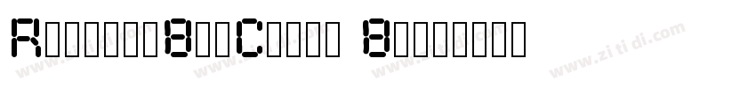 Roboto-BigClock Bold字体转换